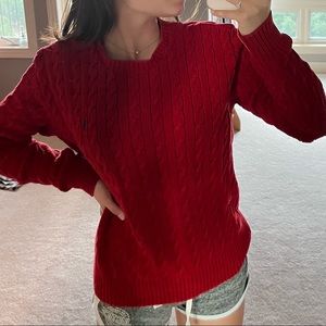 Ralph Lauren red sweater size medium